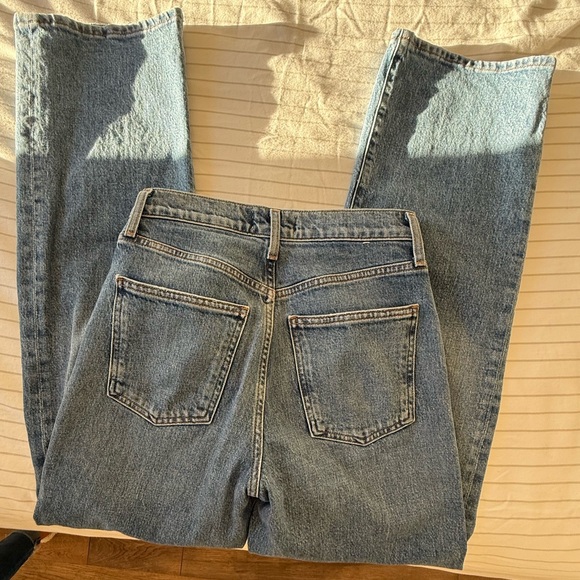 Agolde Harper Mid Rise Relaxed Straight Jean in Flash - size 23 - Picture 10 of 15